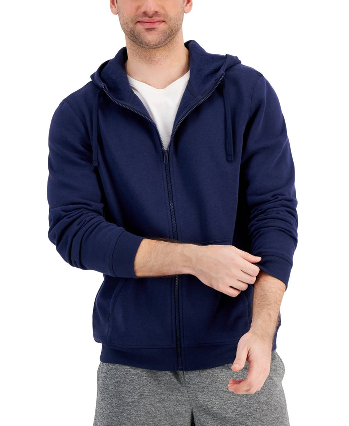 Id Ideology Mens Regular-Fit Solid Full-Zip Hoodie by Vanessa Jane