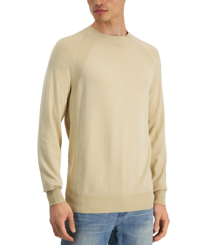 Alfani Mens Ribbed Raglan Sweater by Vanessa Jane