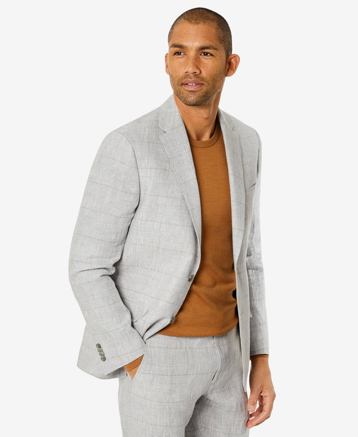 Tommy Hilfiger Mens Modern-Fit Flex Stretch Linen Suit Jacket by Vanessa Jane