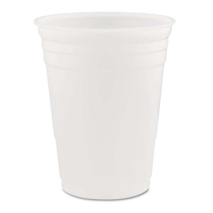 Dart Conex Translucent Plastic Cold Cups, 16 oz, 50/Sleeve, 20 Sleeves/Carton