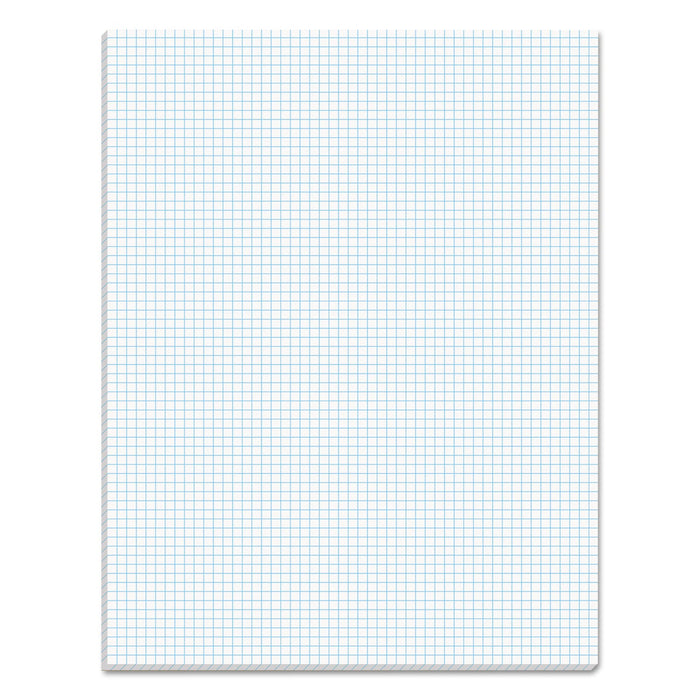 TOPS Quadrille Pads, Quadrille Rule (6 sq/in), 50 White 8.5 x 11 Sheets