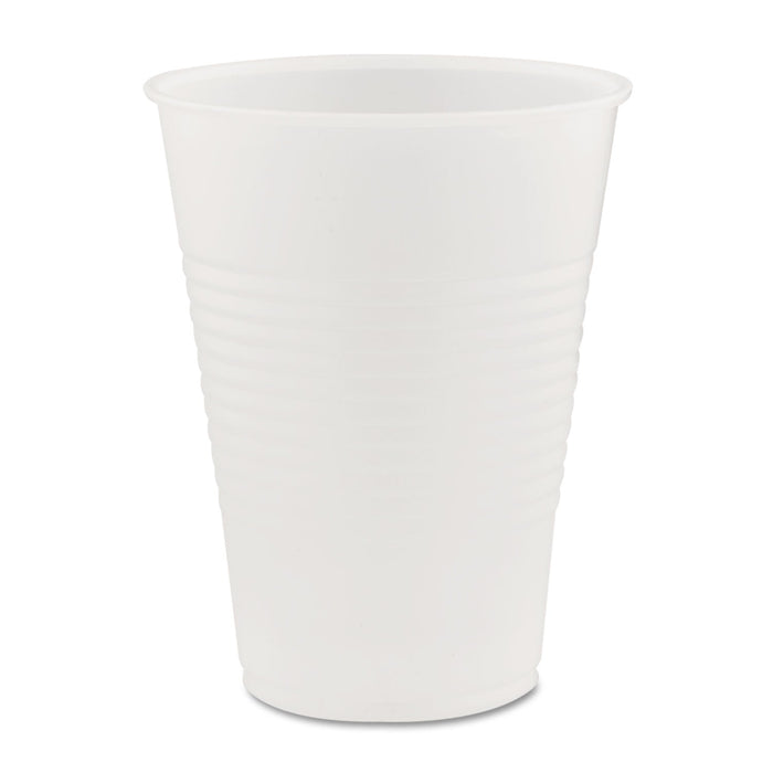 Dart High-Impact Polystyrene Cold Cups, 9 oz, Translucent, 100 Cups/Sleeve, 25 Sleeves/Carton