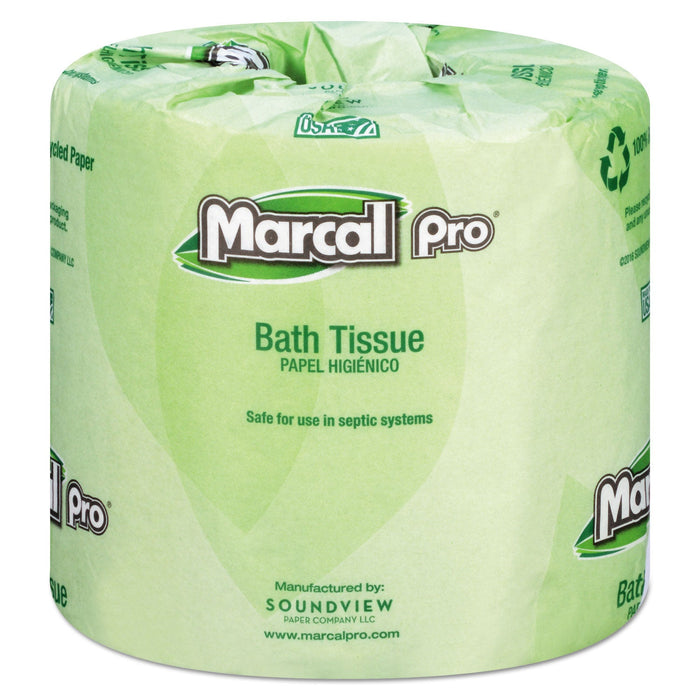 Marcal PRO 100% Recycled Bathroom Tissue, Septic Safe, 2-Ply, White, 240 Sheets/Roll, 48 Rolls/Carton