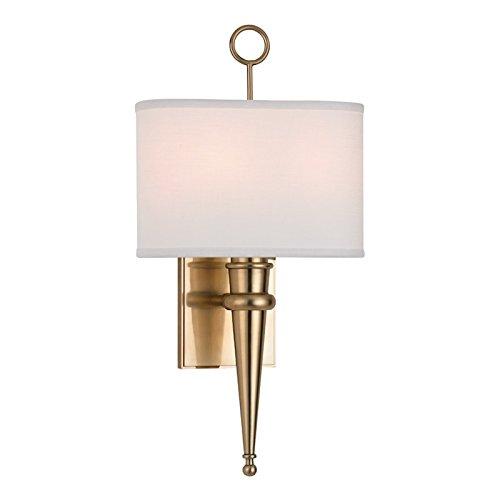 Hudson Valley Lighting 8300-AGB Harmony Wall Sconce, Aged Brass by Vanessa Jane