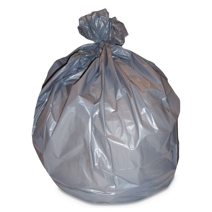 Heritage High-Density Waste Can Liners, 60 gal, 22 microns, 38" x 60", Silver, 150/Carton