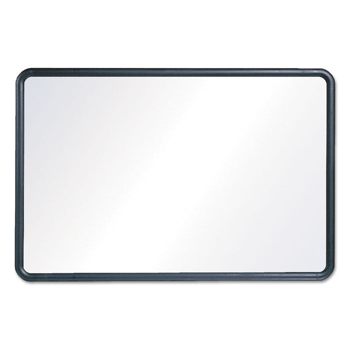 Quartet Contour Dry-Erase Board, Melamine, 24 x 18, White Surface, Black Frame