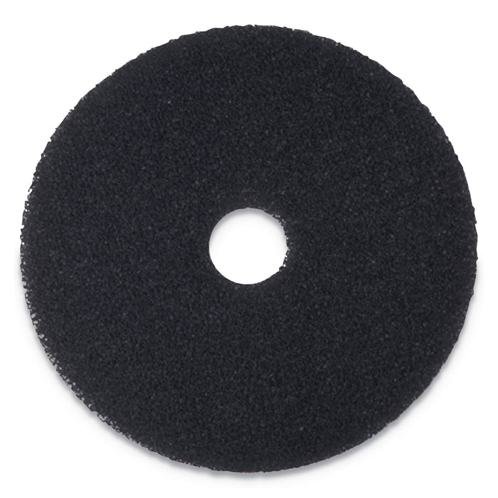 Boardwalk Stripping Floor Pads, 21" Diameter, Black, 5/Carton