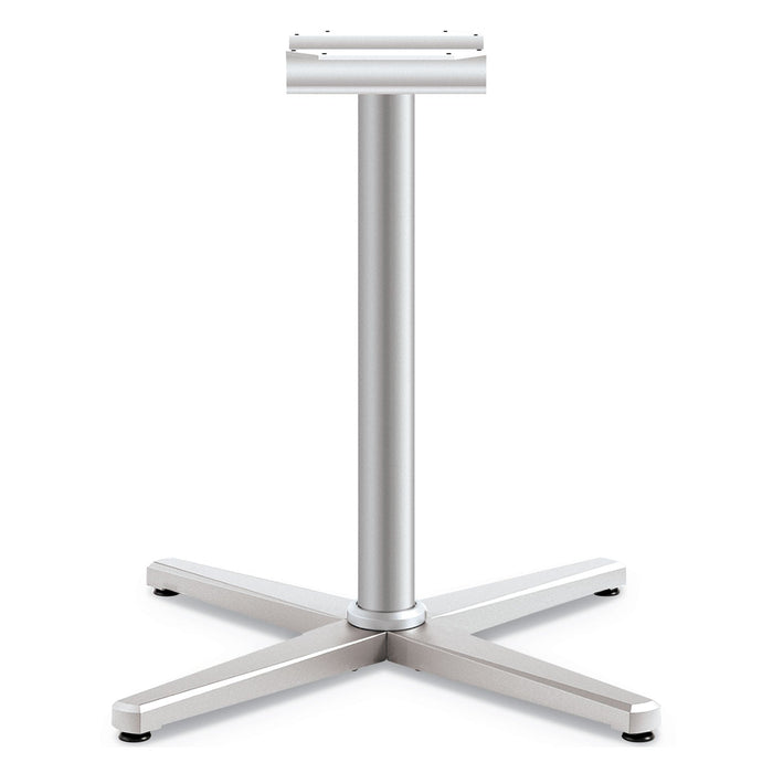 HON Arrange X-Leg Base for 42" to 48" Tops, 32w x 32d x 28h, Silver