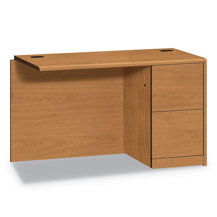 HON 10700 Series Full Right Pedestal Return, 48w x 24d x 29.5h, Harvest