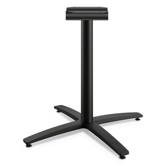 HON Between Seated-Height X-Base for 42" Table Tops, 32.68w x 29.57h, Black