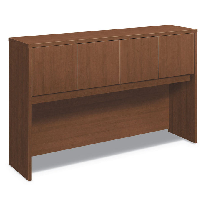HON Foundation Hutch with Doors, Compartment, 60w x 14.63d x 37.13h, Shaker Cherry