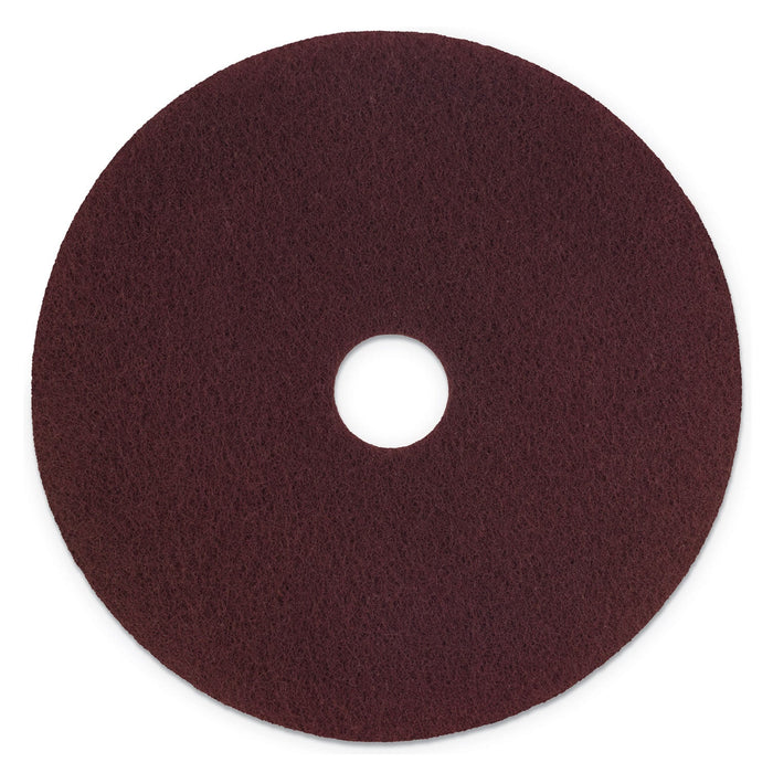 Scotch-Brite Surface Preparation Pad Plus, 20" Diameter, Maroon, 5/Carton