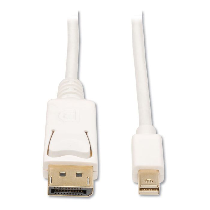 Tripp Lite Mini DisplayPort to DisplayPort 4K Adapter, 10 ft, White