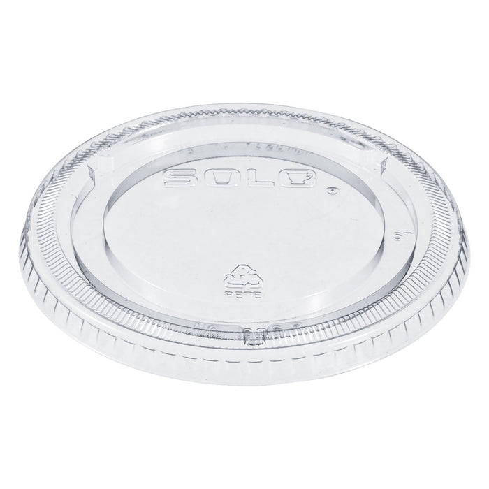 Dart PETE Plastic Flat Cold Cup Lids, Fits 12 oz to 24 oz Cups, Clear, 1,000/Carton