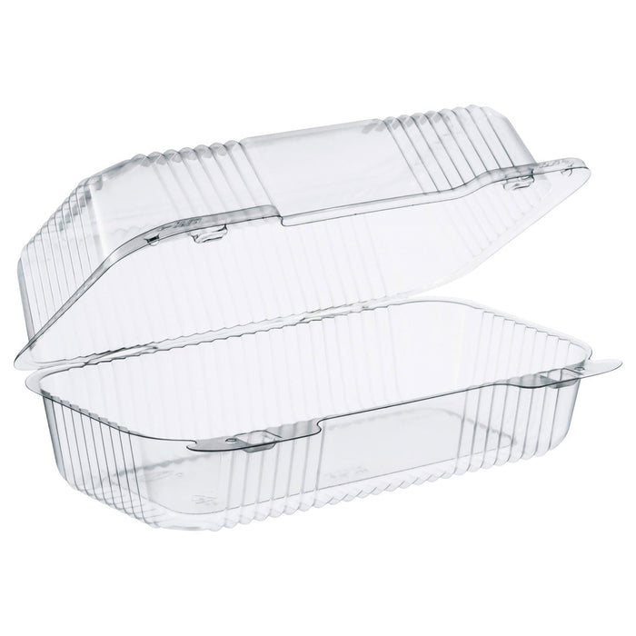 Dart StayLock Clear Hinged Lid Containers, 5.4 x 9 x 3.5, Clear, Plastic, 250/Carton