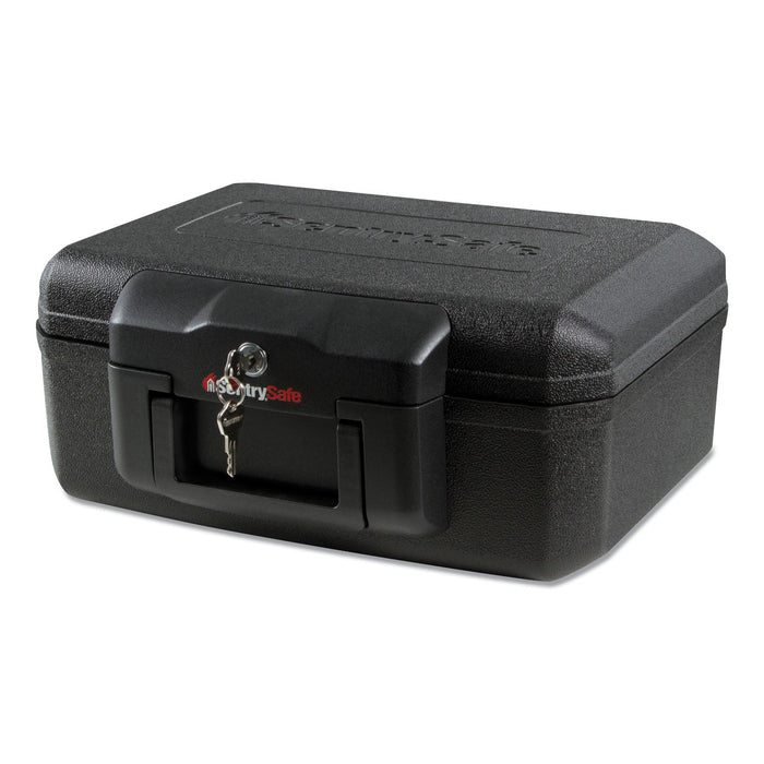 Sentry 1200 Series Fire Chest, 0.18 cu ft, 14.3w x 11.2d x 6.1h, Black