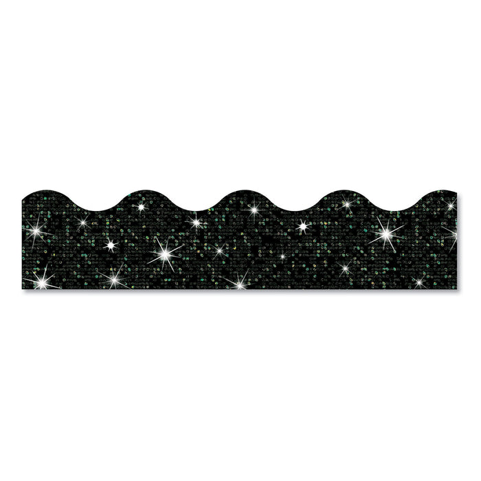 TREND Terrific Trimmers Sparkle Border, 2.75" x 32 ft, Black