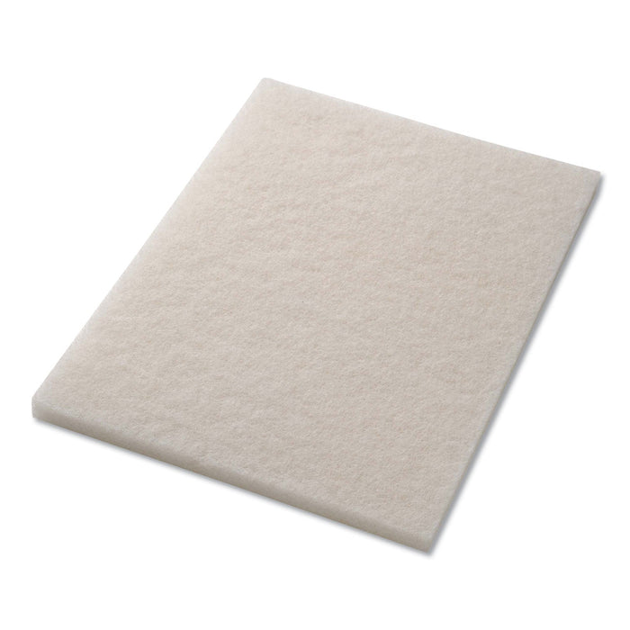 Americo Polishing Pads, 14 x 20, White, 5/Carton