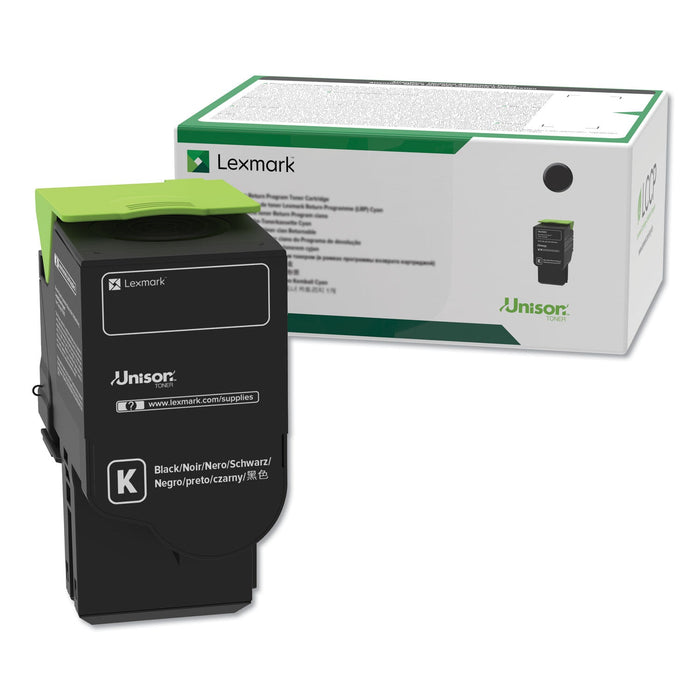 Lexmark 78C10K0 Return Program Toner, 2,000 Page-Yield, Black