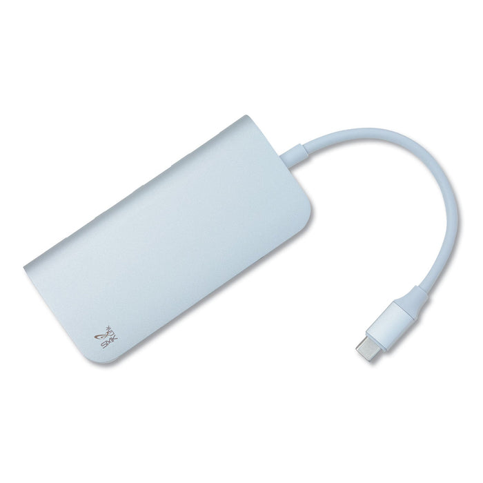 SMK-Link Electronics USB-C Multi-Port Hub, 6 Ports, White