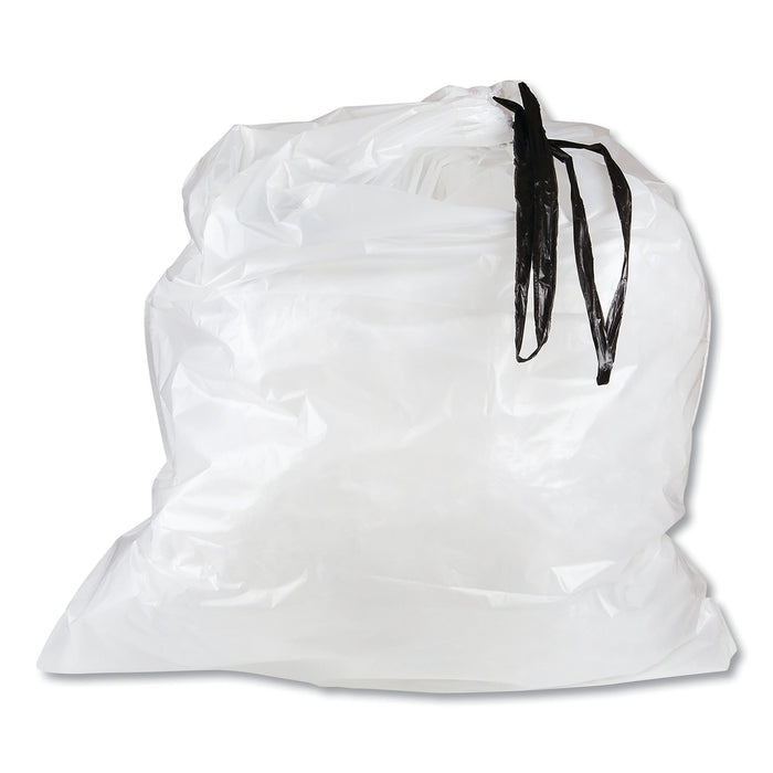 Inteplast Group Draw-Tuff Institutional Draw-Tape Can Liners, 55 gal, 1.9 mil, 42.5" x 35.5", Natural, 50/Carton