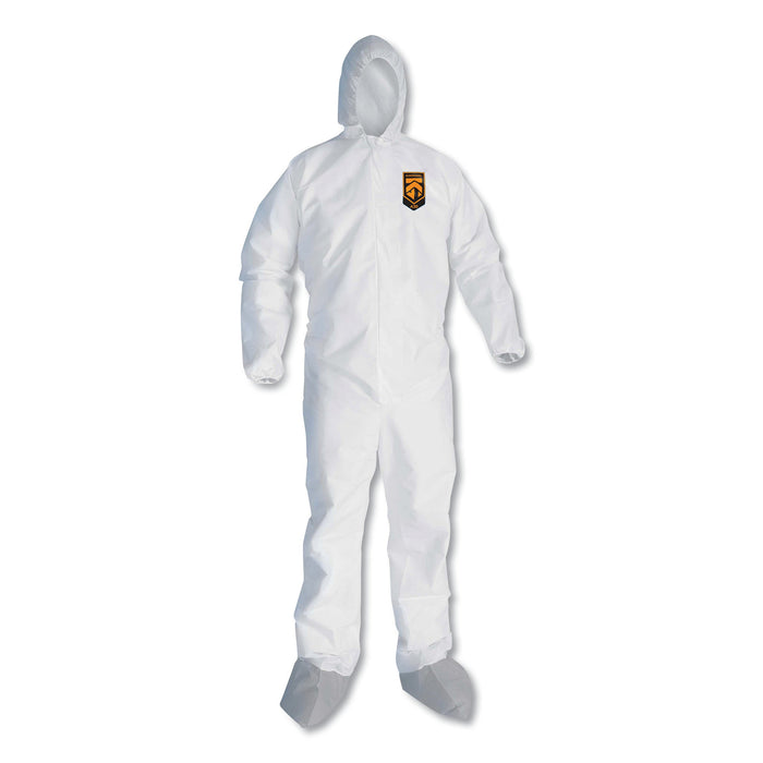 KleenGuard A45 Liquid/Particle Protection Surface Prep/Paint Coveralls, X-Large, White, 25/Carton