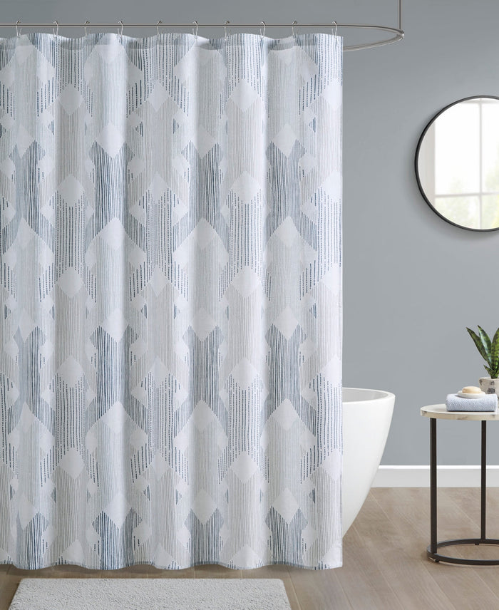 Ink+Ivy Zach Shower Curtain - Blue/grey by Vanessa Jane
