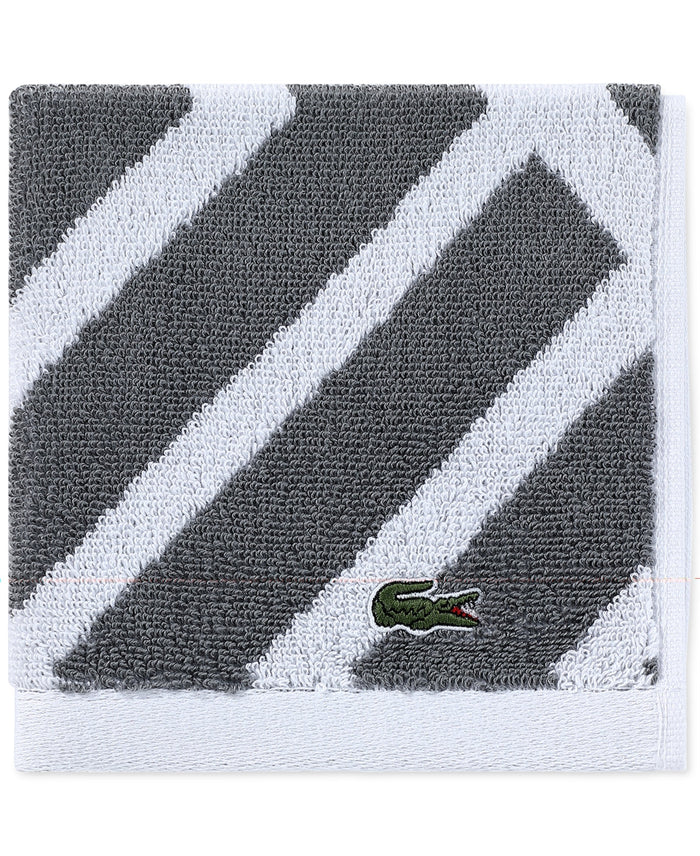 Lacoste Home Shadow Diamond Cotton Washcloth, 13 X 13 Bedding by Vanessa Jane