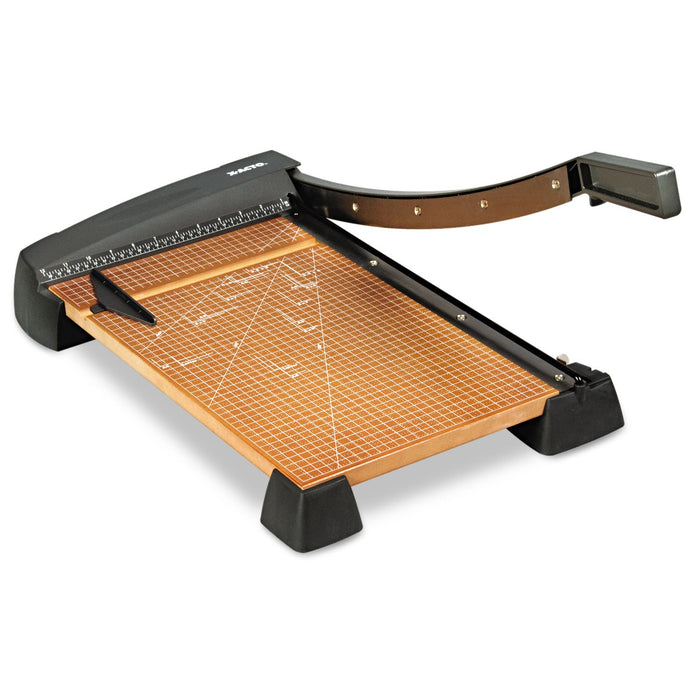 X-ACTO Heavy-Duty Wood Base Guillotine Trimmer, 15 Sheets, 18" Cut Length, 12 x 18