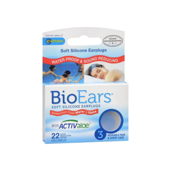 BioEars™ Soft Silicone Earplugs – Antimicrobial Protection (3 Pairs) by Pasteur Pharmacy