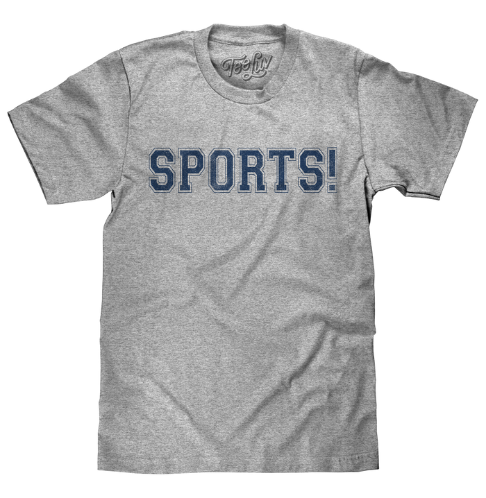 SPORTS! T-Shirt - Gray by Tee Luv