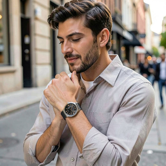 Emporio Armani Renato Quartz Black Dial Mens Watch AR11179 by Vanessa Jane