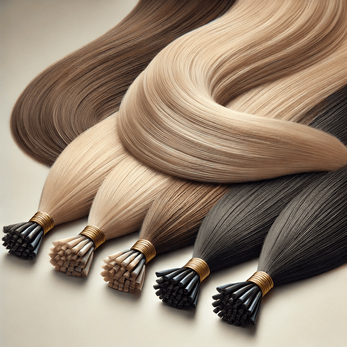 VIP I-Tip Hair Extensions 100% Human Hair, Straight 24 Inch, 100 Strands (100g), Keratin Stick Tip