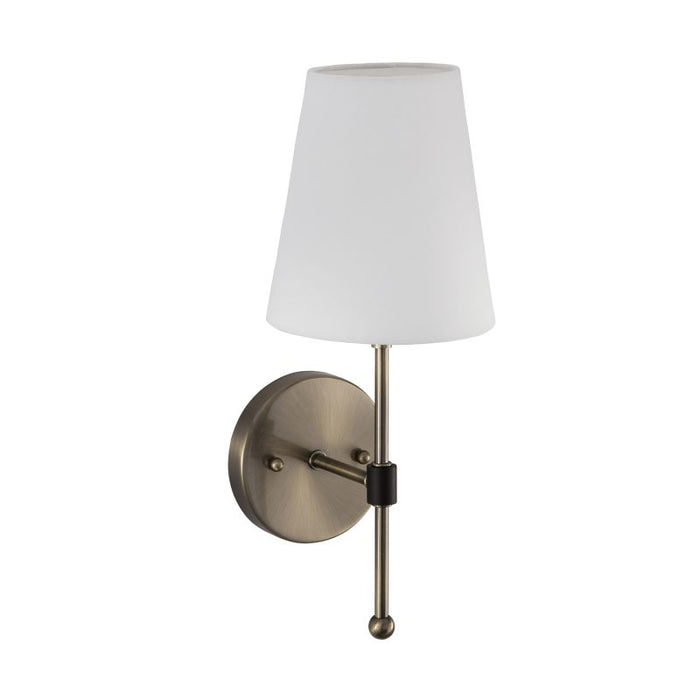 Park Harbor PHWL3071 15 Tall Single Light Wall Sconce Black and Antique Brass by Vanessa Jane