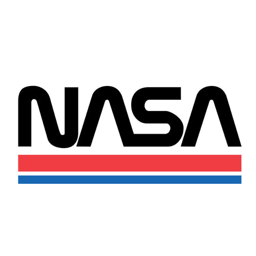 NASA Worm Logo Hooded Sweatshirt - White by Tee Luv