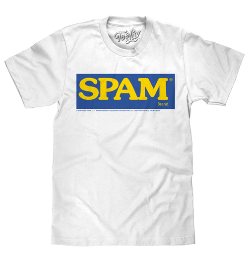 SPAM Logo T-Shirt - White by Tee Luv
