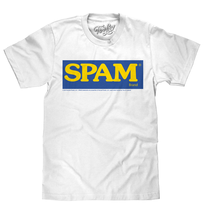 SPAM Logo T-Shirt - White by Tee Luv