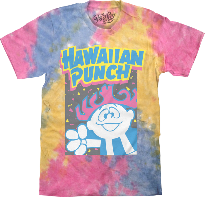 Retro Hawaiian Punch Tie Dye T-Shirt - Sherbert Tie Dye by Tee Luv