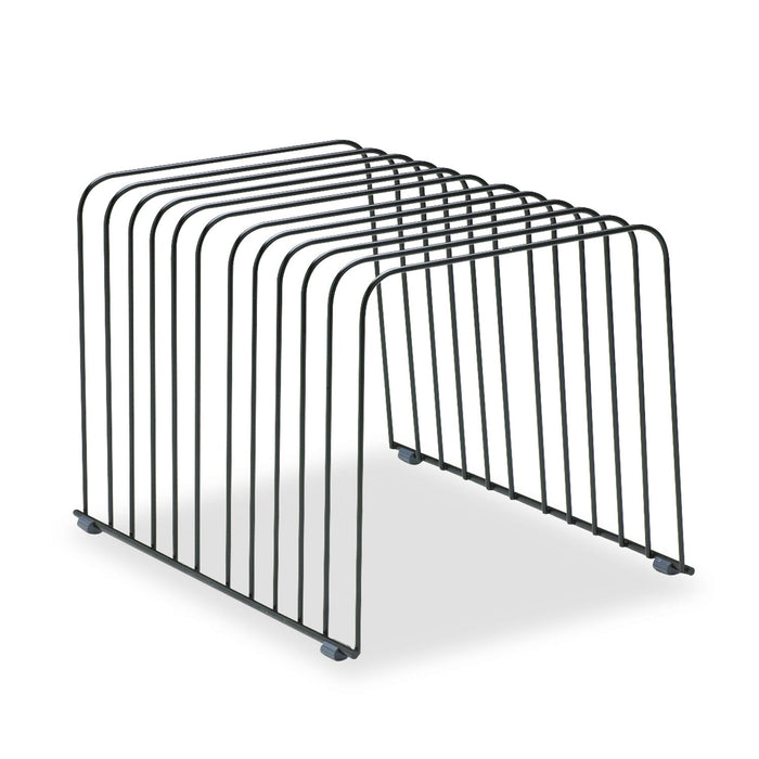 Fellowes Wire Desktop Organizer, 11 Sections, Letter to Legal Size Files, 9" x 11.38" x 8", Black