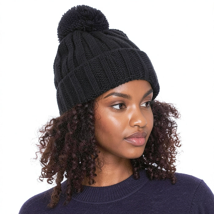 Invenri Pom-Pom Knit Hat by Vanessa Jane