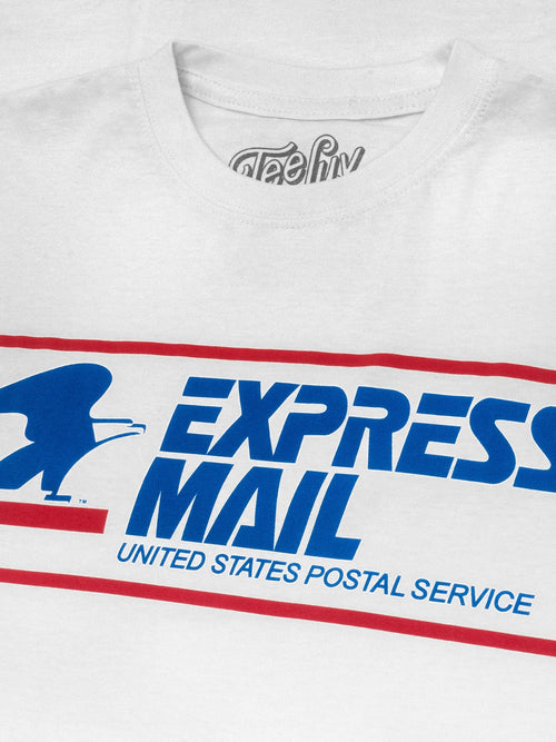 United States Postal Service Express Mail T-Shirt - White by Tee Luv