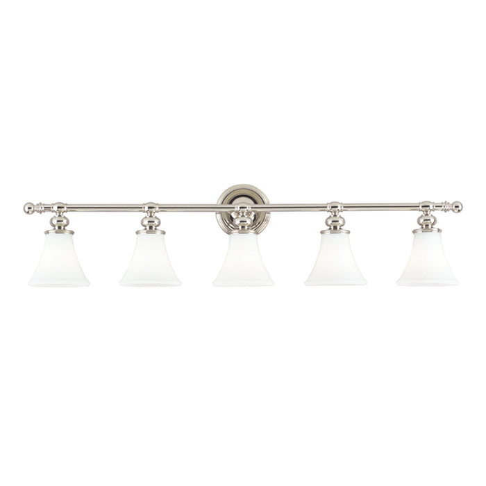 Hudson Valley Lighting 4505 Weston 5 Light 43 Wide Bathroom Vanity Light – Nicke by Vanessa Jane