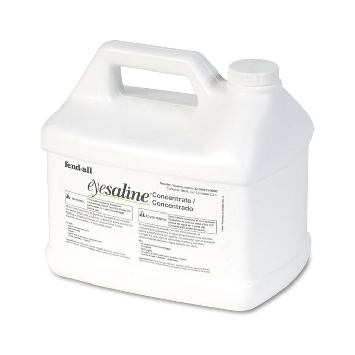 Honeywell Fendall Eyesaline Stream II Eyewash Station Refill, 180 oz Bottle, 4/Carton
