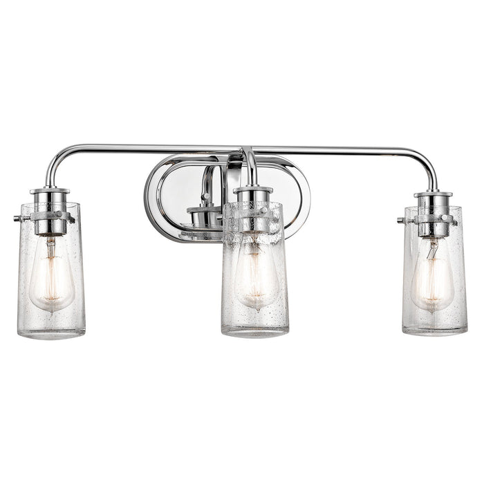 Kichler Braelyn 3 Light 24-Inches Seeded Glass Vanity Light by Vanessa Jane