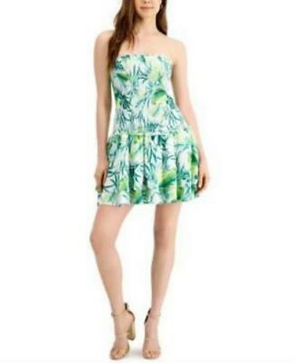 Bar Iii Smocked Ruffle Mini Dress, Size XS by Vanessa Jane