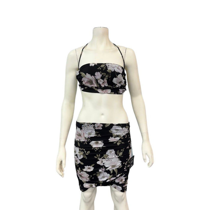 Lulus Womens Two-Piece Floral Top and Skirt Set, Large by Vanessa Jane