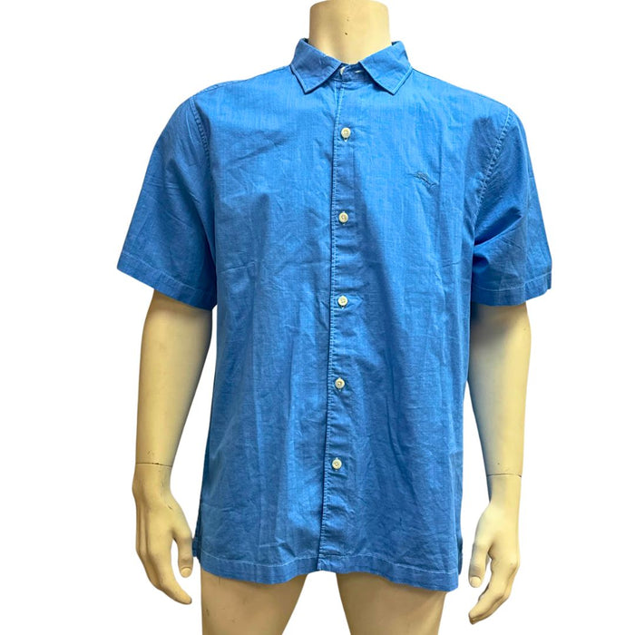 Tommy Bahama Big Sky Blue Al Fresco Tropics Camp Shirt, Size Large by Vanessa Jane