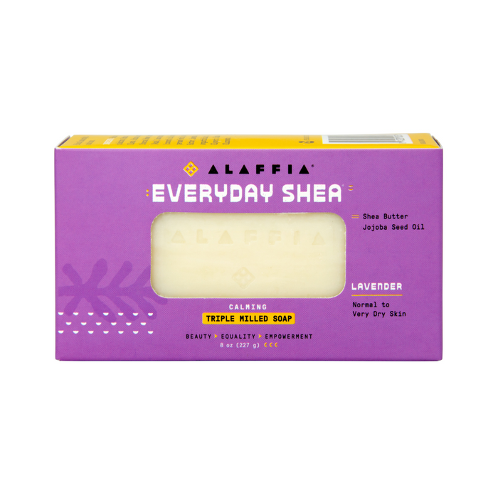 EveryDay Shea Bar Soap, Lavender 8oz by Alaffia