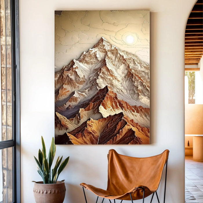 3D Minimalist Mountain Wall Art by Tailored Canvases