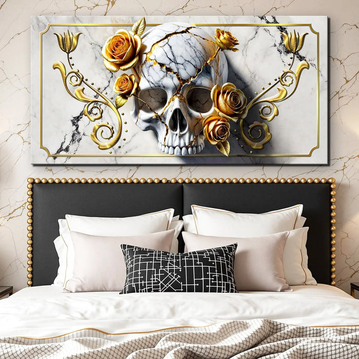 3D Rose and Skull Wall Art by Tailored Canvases
